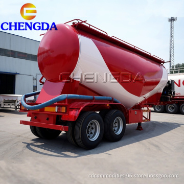 Chengda 54000KG Bulk Powder Transported Q235 Carbon Steel Bulk Cement Semi Trailer For Sale